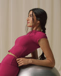 Ultimate Cap Sleeve Top - Berry Red